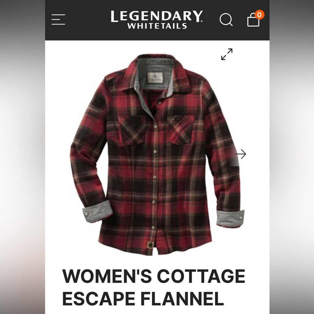Legendary Whitetail Flannel, New, small